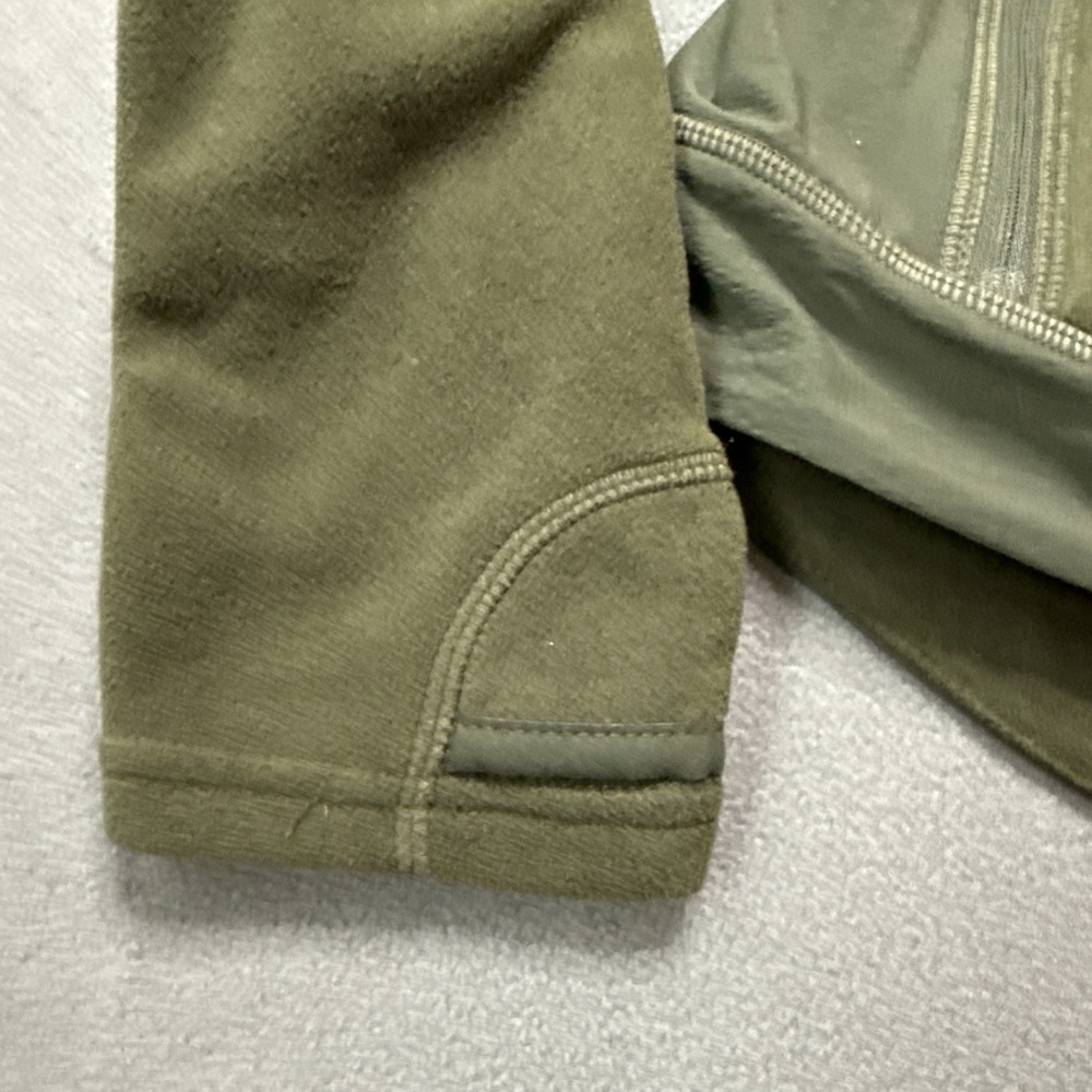Athleta Jacket Womens Size XXS Green‎ Outlander Full Zip Hybrid Fleece Fitted - Picture 3 of 11